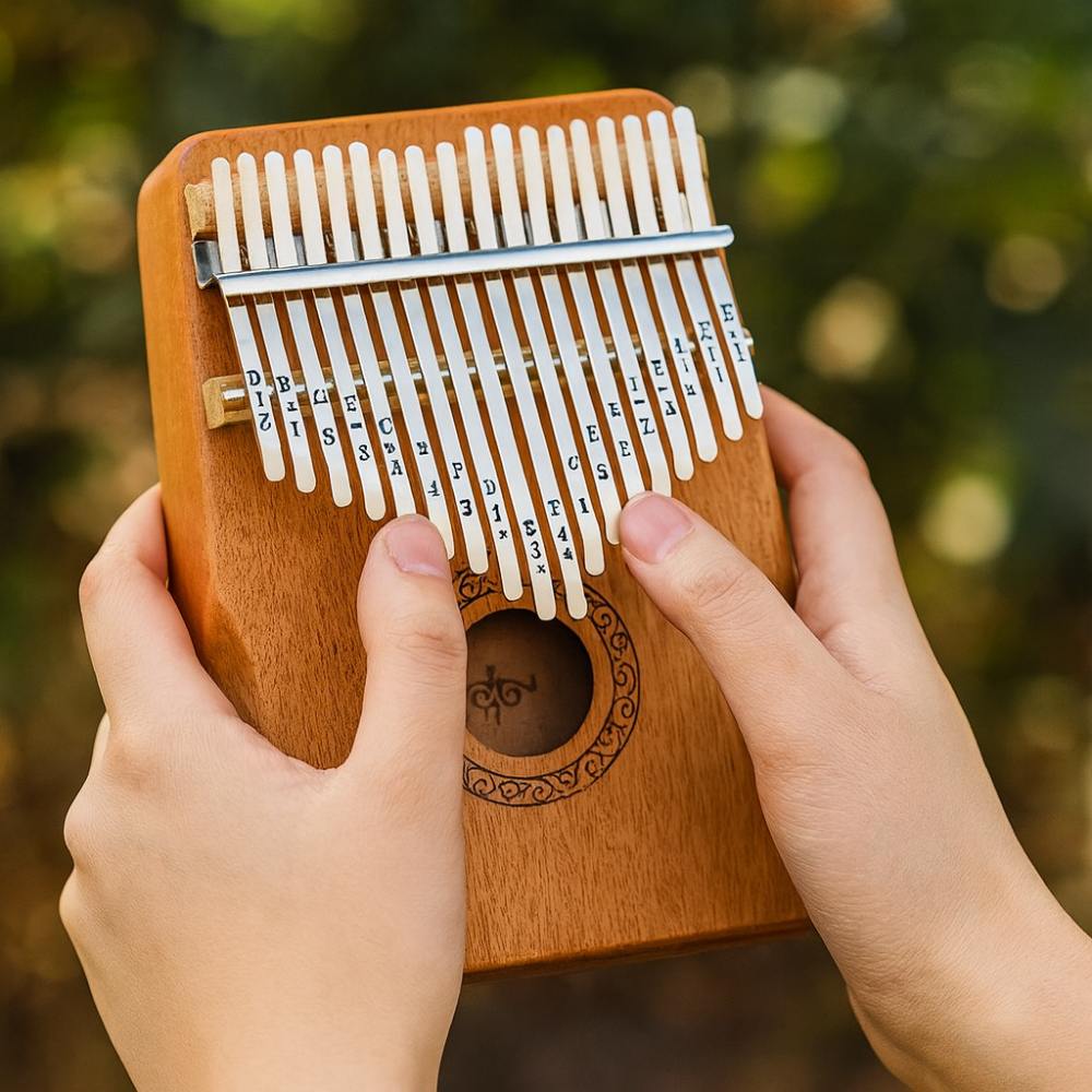 BowLift | 17-key Kalimba Thumb Piano – Portable musical instrument made of wood