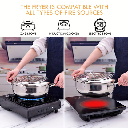 ThermaFryer - Premium Fryer with Temperature Control Bowlift