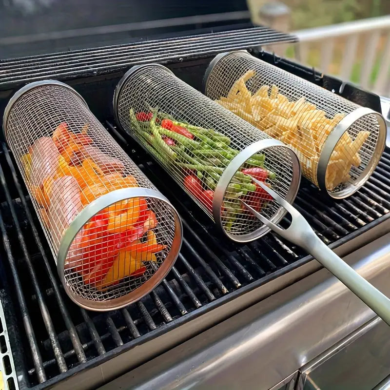 GrillMaster DuoLock Grill Basket made of stainless steel Bowlift
