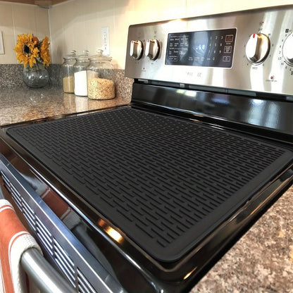 Skanto | 1 pc Silicone Cooktop Cover - Heat Resistant Mat for Electric Stovetops, Cooktop Protector, Dish Drying Mat, Glass Cooktop Cover, Kitchenware