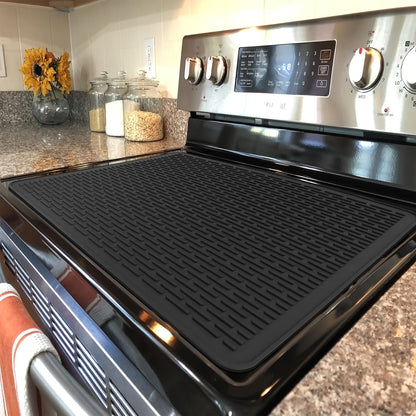 Skanto | 1 pc Silicone Cooktop Cover - Heat Resistant Mat for Electric Stovetops, Cooktop Protector, Dish Drying Mat, Glass Cooktop Cover, Kitchenware