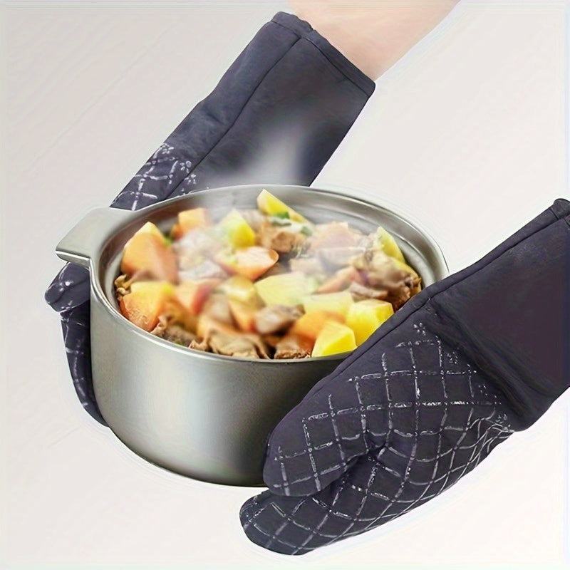 Skanto Skanto | Buy 1 Get 1 Free - 2pc Extra Thick Silicone Oven Gloves and Pot Holders Set - Premium Heat Protection, Non-Slip Grip, Fast Cooling - Perfect for Safe Baking, Cooking, Kitchen Use