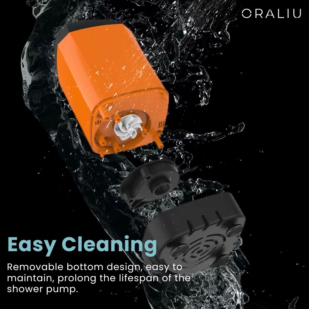 BowLift | Portable Camping Shower with Pump – USB Rechargeable, 4400mAh Battery, Compact & Easy Setup