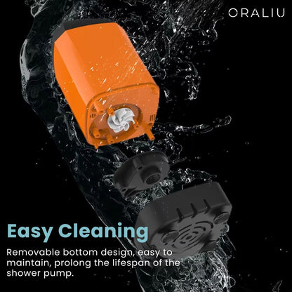 BowLift | Portable Camping Shower with Pump – USB Rechargeable, 4400mAh Battery, Compact & Easy Setup