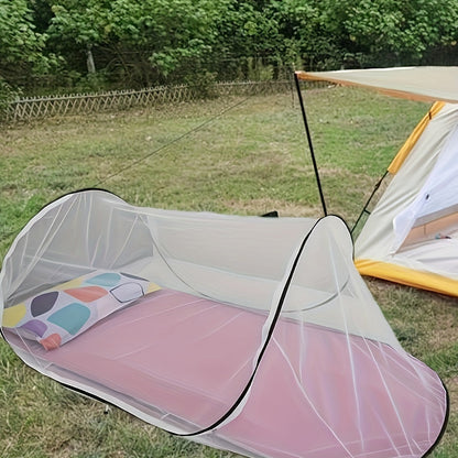 BowLift | InsectoGuard Solo Mosquito Net | Ultralight & Foldable | With Zipper | 200×80×56 cm | For 1 Person