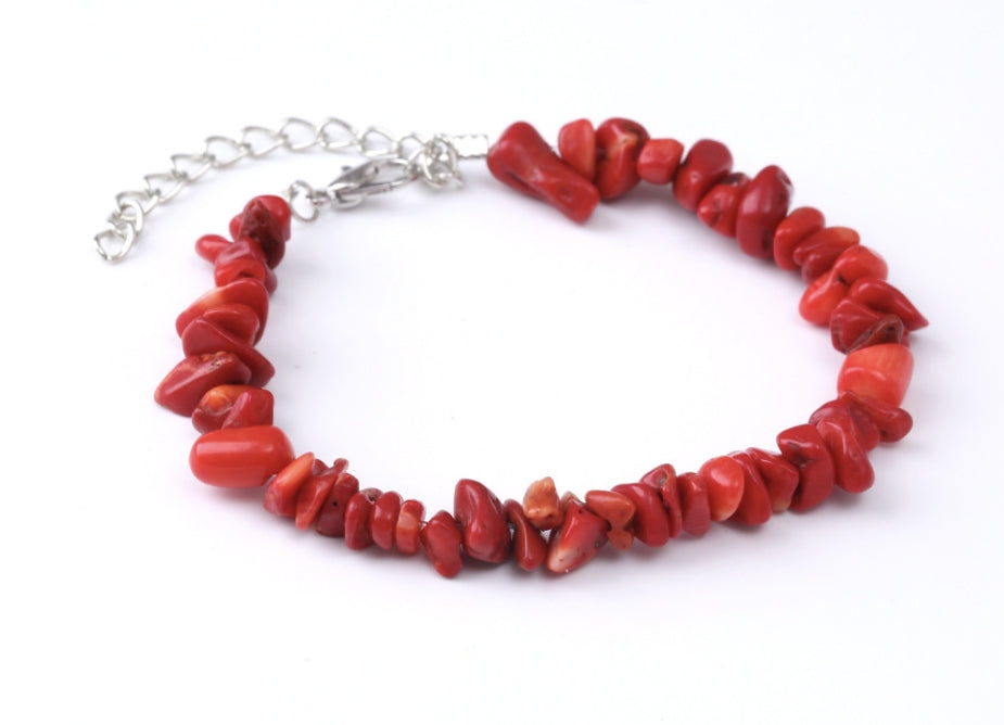 Elegant Red Coral Bracelet | Perfect for Everyday Skanto