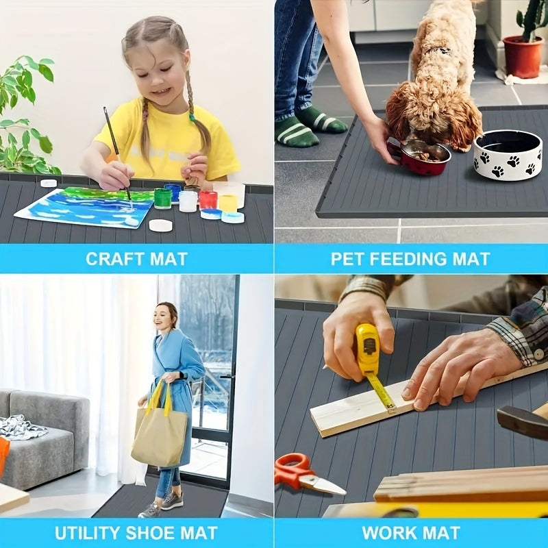 Skanto | Durable Silicone Under Sink Mat - Waterproof Drip Pan Insert for Kitchen and Bathroom Cabinets - Easy-Care Storage Solution
