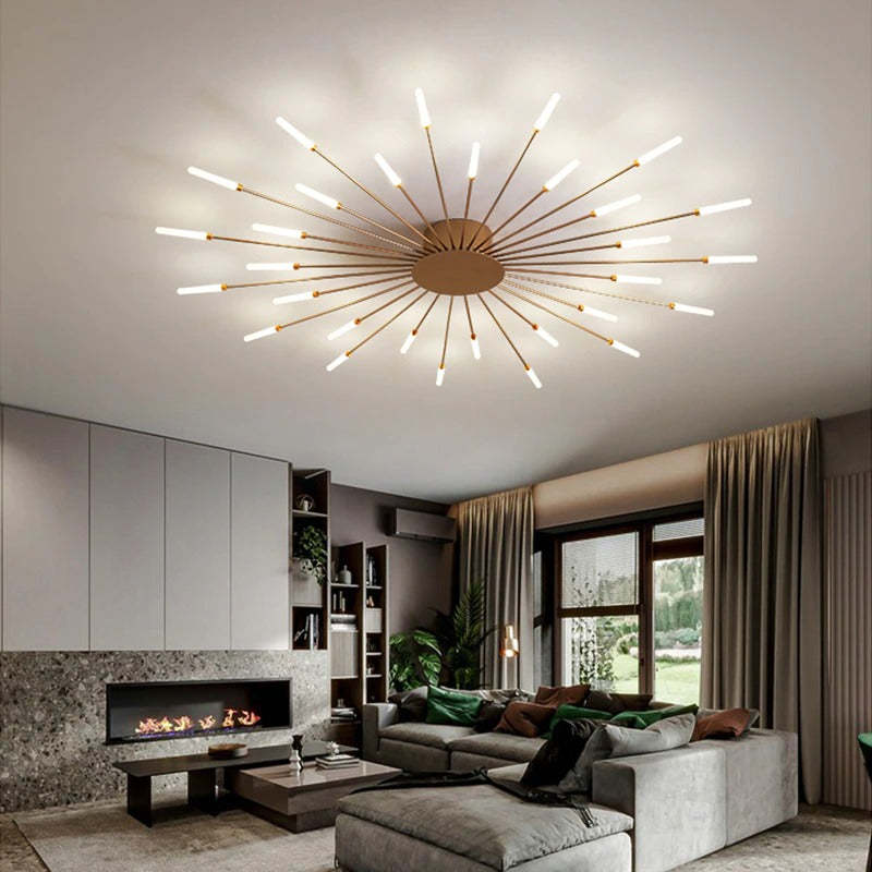 Skanto | Modern Firework-Style Ceiling Lamp – Decorative LED Lighting for Living Room, Bedroom & Dining Room