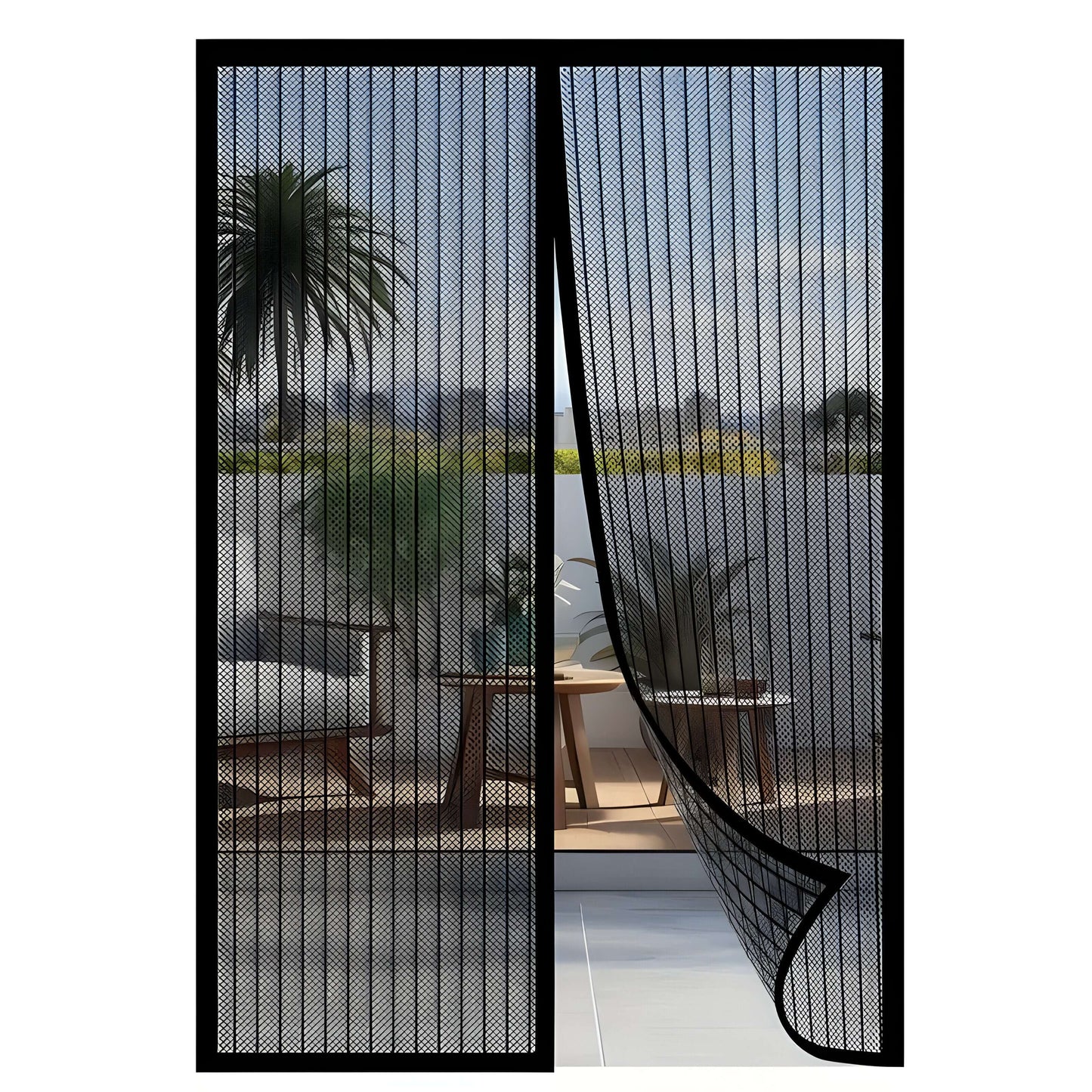Self-closing Magnetic Insect Screen with Pet-friendly Opening | Bowlift