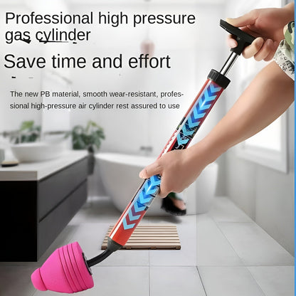 Skanto | Heavy-Duty Pneumatic Toilet Cleaner - High-Pressure Drain Cleaner with Humanized Pump Design, Rubber Material, Commercial Tool for Removing Toilet, Sink, and Pipe Clogs.