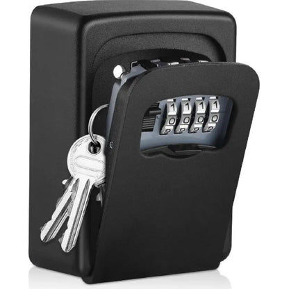 Outdoor key safe with combination code & cover | Brehn