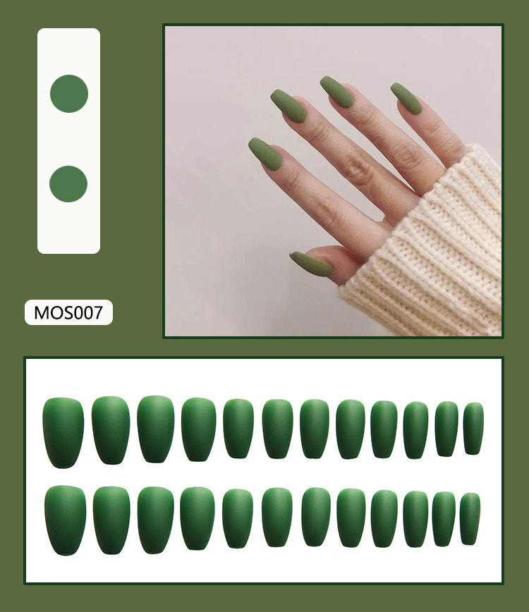 Matte Finish Press-On Nail Tips Acalora 178815*10mm0277