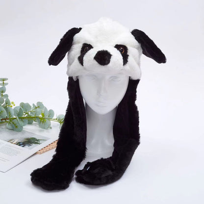 Brehn | Women's Cute Fluffy Plush Hat With Moving Ears