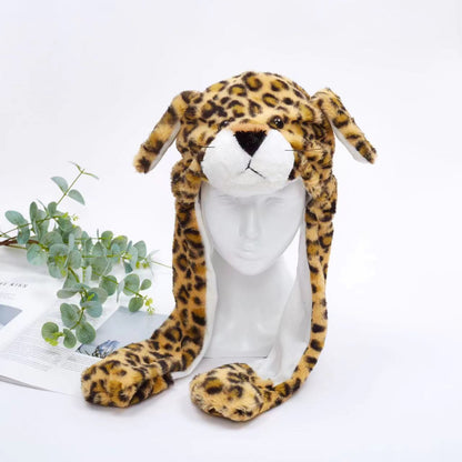 Brehn | Women's Cute Fluffy Plush Hat With Moving Ears