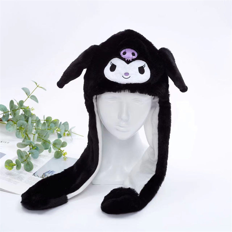 Brehn | Women's Cute Fluffy Plush Hat With Moving Ears