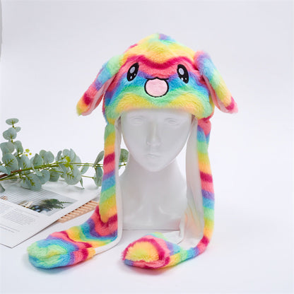 BowLift 丨 Women's Cute Fluffy Plush Hat Movable Ears