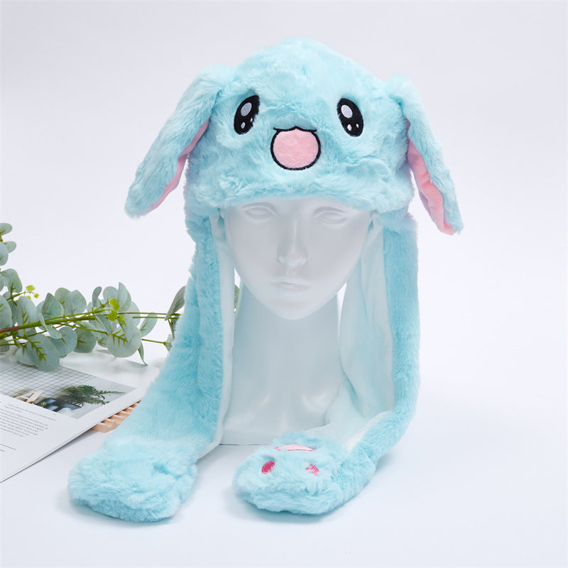 Brehn | Women's Cute Fluffy Plush Hat With Moving Ears
