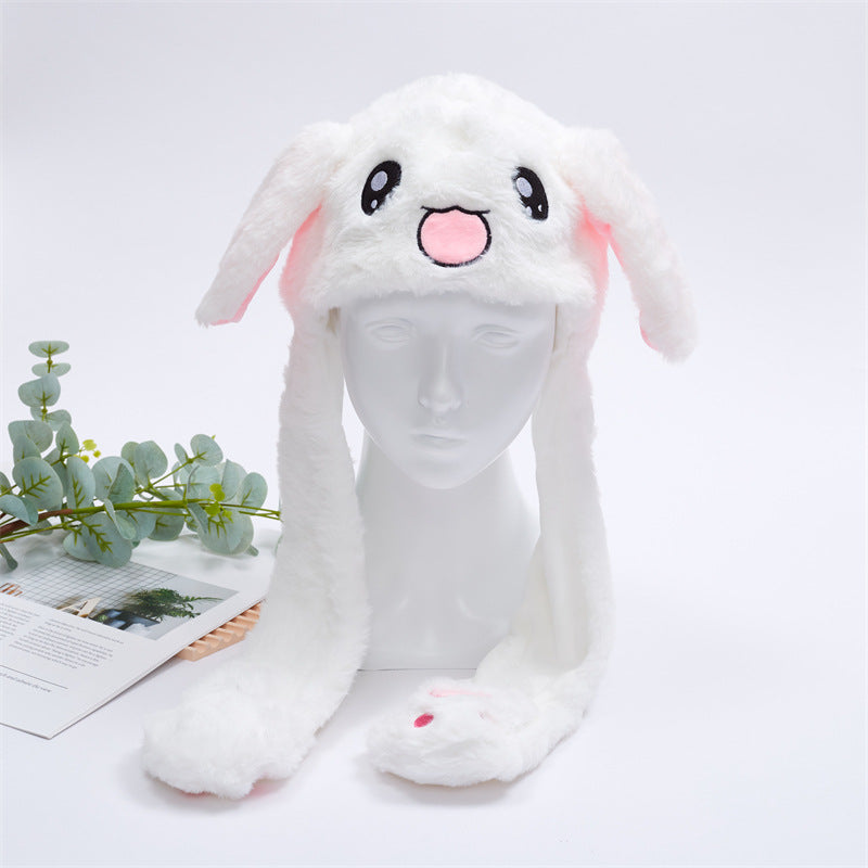 Brehn | Women's Cute Fluffy Plush Hat With Moving Ears