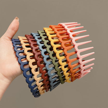 BowLift | Stylish Matte Face Wash Headband with Teeth for Anti-Slip
