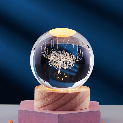3D Crystal Ball Night Lamp