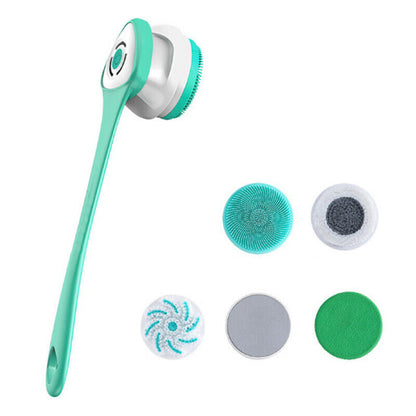 BowLift | Electric Shower Brush | Rotating Exfoliating Body Scrubber | Long Handle | Deep Cleaning & Massage