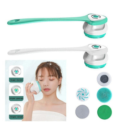 BowLift | Electric Shower Brush | Rotating Exfoliating Body Scrubber | Long Handle | Deep Cleaning & Massage