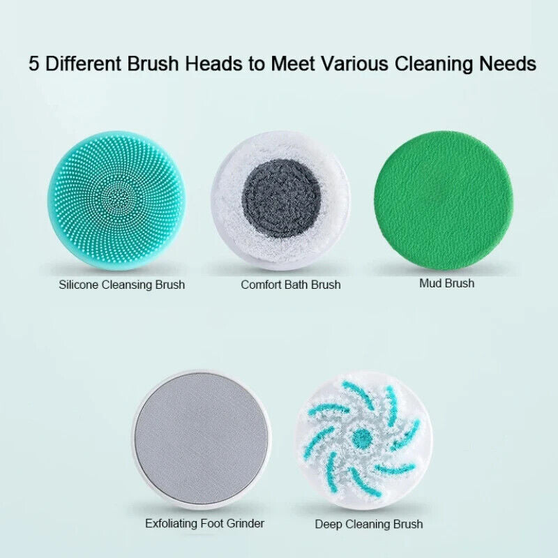 BowLift | Electric Shower Brush | Rotating Exfoliating Body Scrubber | Long Handle | Deep Cleaning & Massage