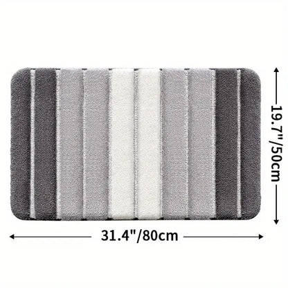 Skanto | Lumiere Striped Absorbent Bath Mat