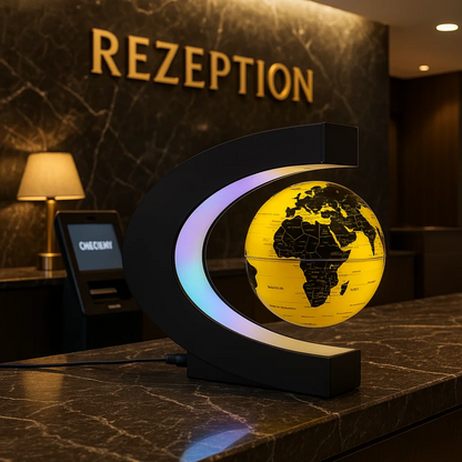AstroGlobe LED World Globe – Floating Globe Lamp with Magnetic Suspension