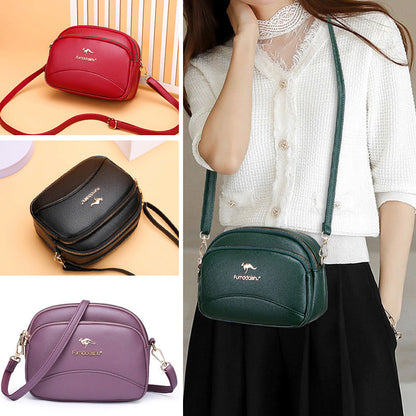 BowLift | Soft Leather Multi-Pocket Shoulder Bag