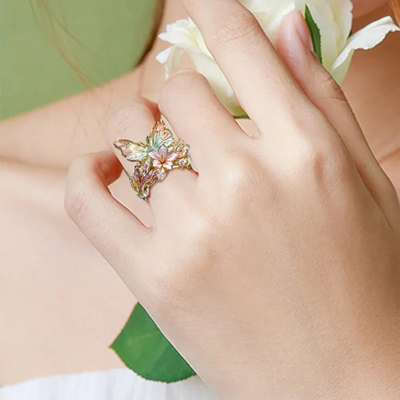 Butterfly flower ring | Bowlift