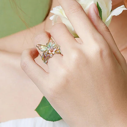 Butterfly flower ring | Bowlift