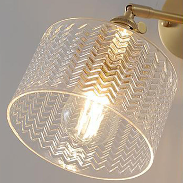 Skanto | Nordic Minimalist Creative Brass Cylinder 1-Light Wall Lamp
