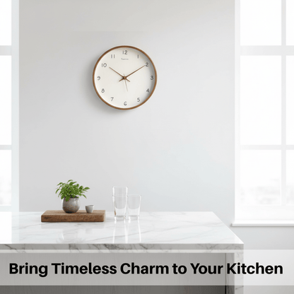 Skanto | Analog Wooden Wall Clock with Silent Movement
