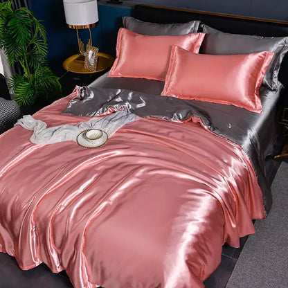 BowLift | Luxury Solid Satin Duvet Cover - SilkSerenity