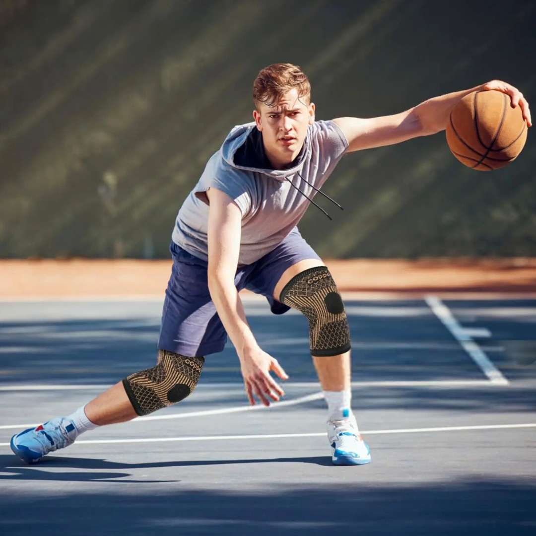 CopperFlex Knee Compression Sleeve | for Pain Relief - Support - Mobility - perfect for Athletes, Arthritis, Seniors, and Injury Recovery Kalsten