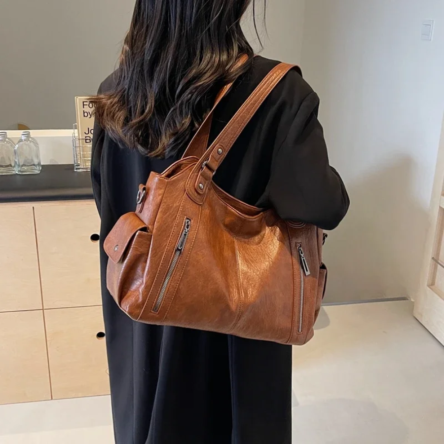 Skanto | Women's Classic Multi-Compartment Shoulder Bag – Alma