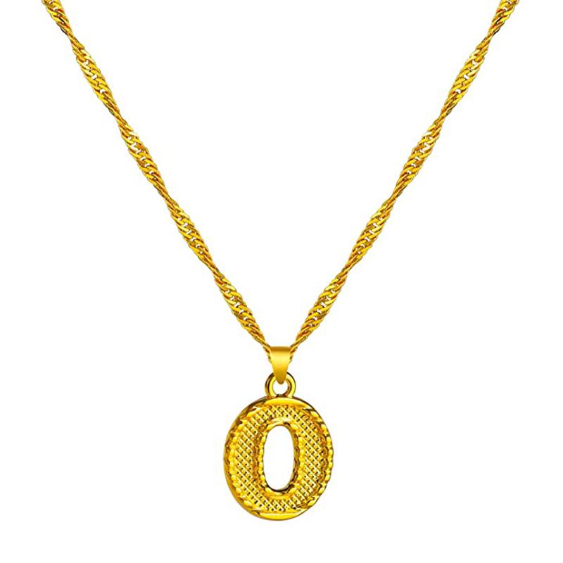 Skanto | 18K Gold Plated Initial Letter Necklace