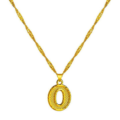 Skanto | 18K Gold Plated Initial Letter Necklace