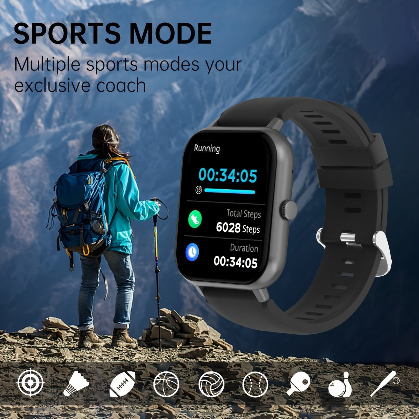 Skanto Smartwatch 4.65 cm Touchscreen | Skanto