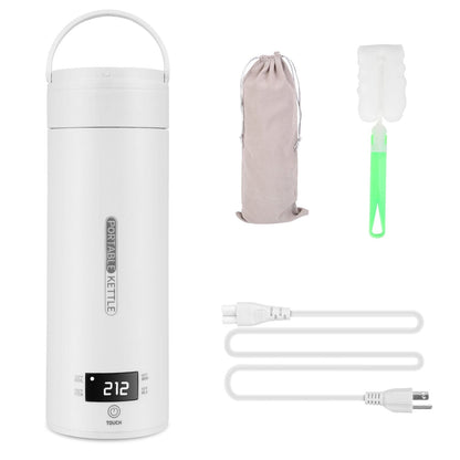 Skanto | 17Oz Stainless Steel Travel Electric Kettle with 4 Temperature Settings