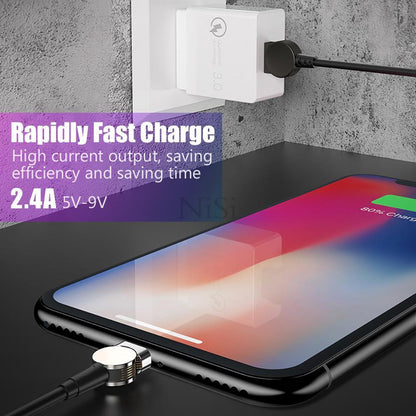 BowLift | Magnetic Cable 180° Rotating Charging Cable For Android & IOS Fast Charge Sync Data Transmission