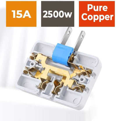 Skanto | 180° Swivel 3-Way Outlet (EU Plug)
