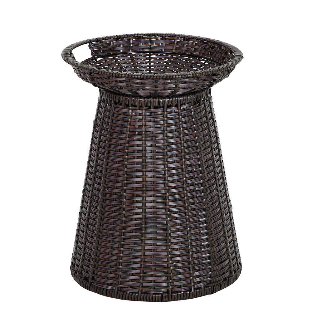 Geometric Woven Storage Bin Acalora