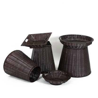 Geometric Woven Storage Bin Acalora