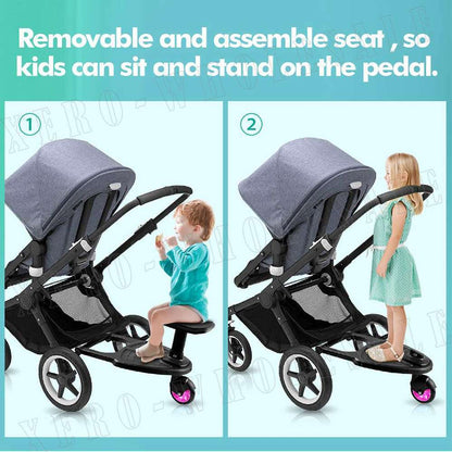 Skanto | Stroller Step Board Sit Stand Connector for Toddlers to Ride