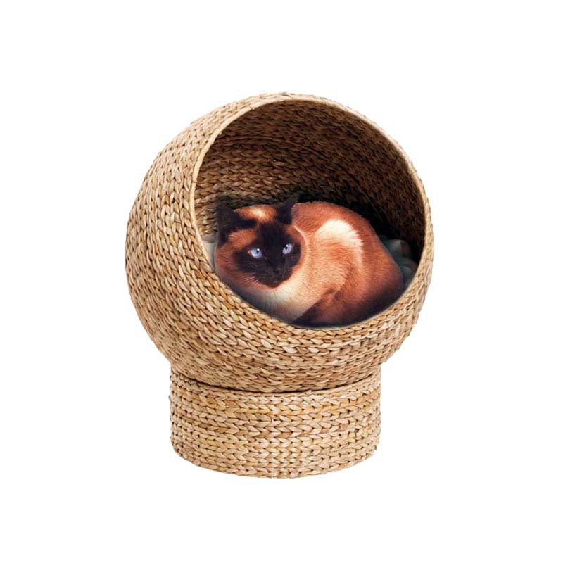 Modern Whimsical Woven Pet Bed Acalora