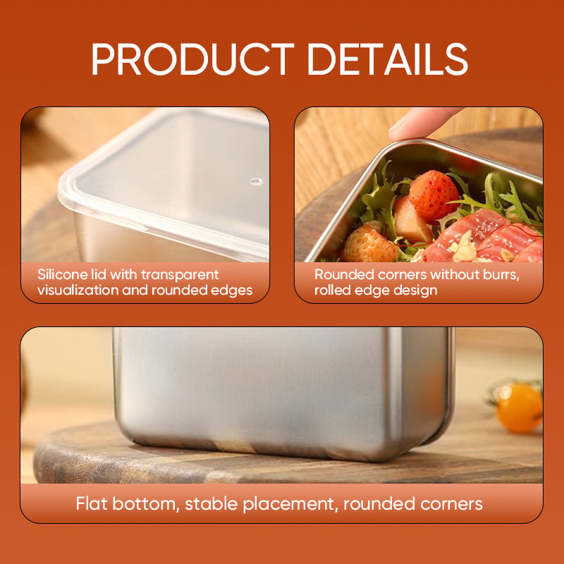 BowLift | Stainless Steel Food Storage Container with Lid, Lunch, Snack Storage Box