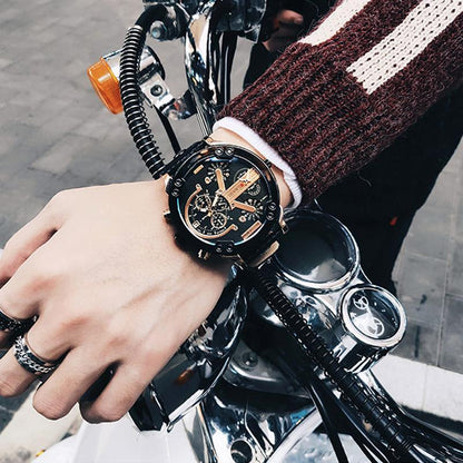 BowLift | Stainless Steel Chronograph Quartz Watch – Elegant Men’s Luxury Timepiece