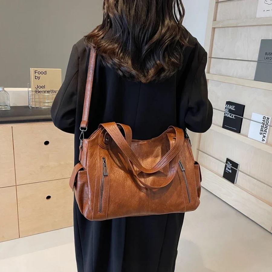 Skanto | Women's Classic Multi-Compartment Shoulder Bag – Alma